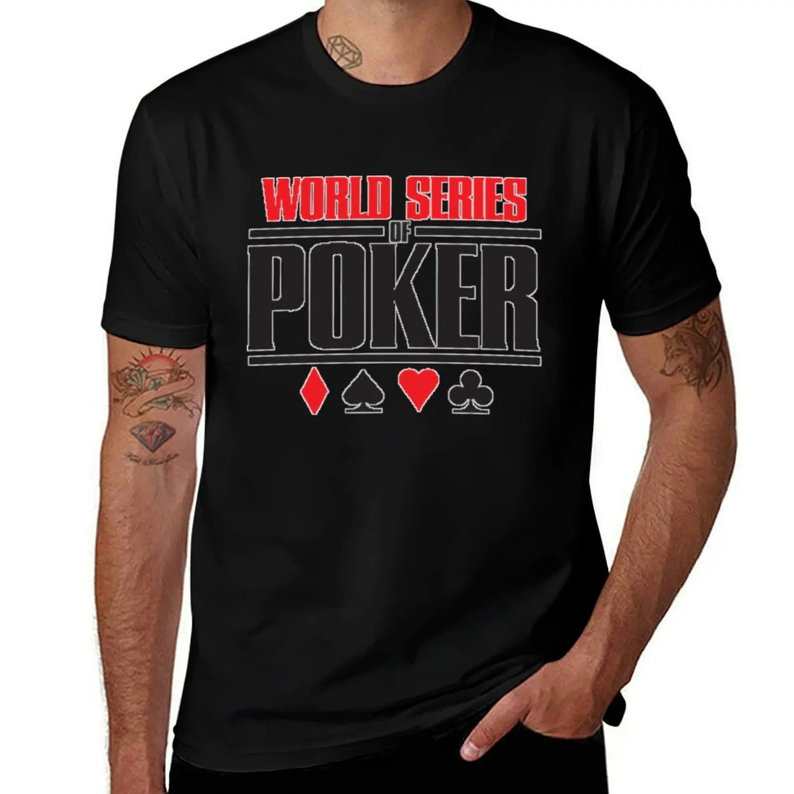 Фото Футболка WSOP, мужская летняя футболка №1