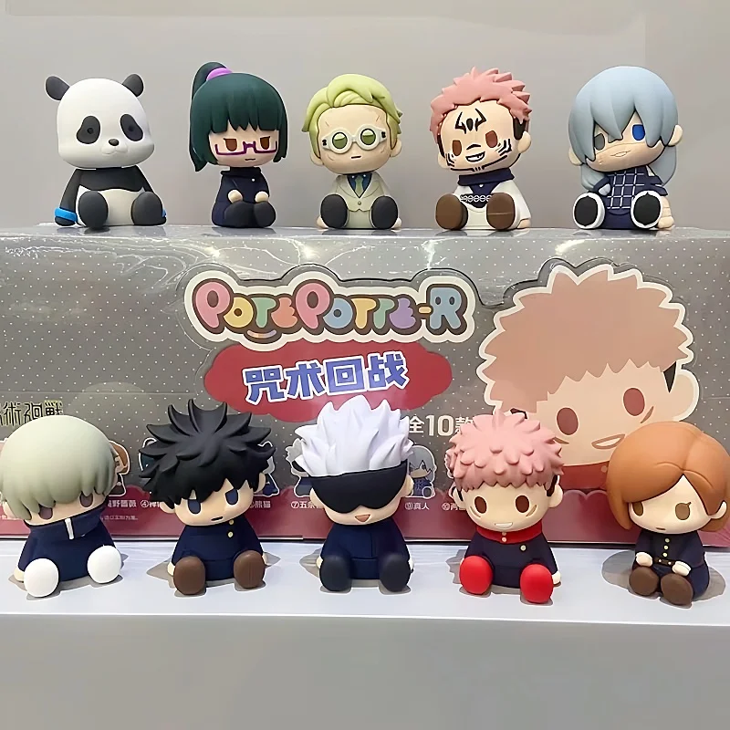 Фото Подлинная кукла Jujutsu Kaisen Blind Box Satoru Gojon Itadori Yuji Action Doll Fushiguro Megumi Kugisaki Nobara Doll Аниме Фигурка Игрушка №1