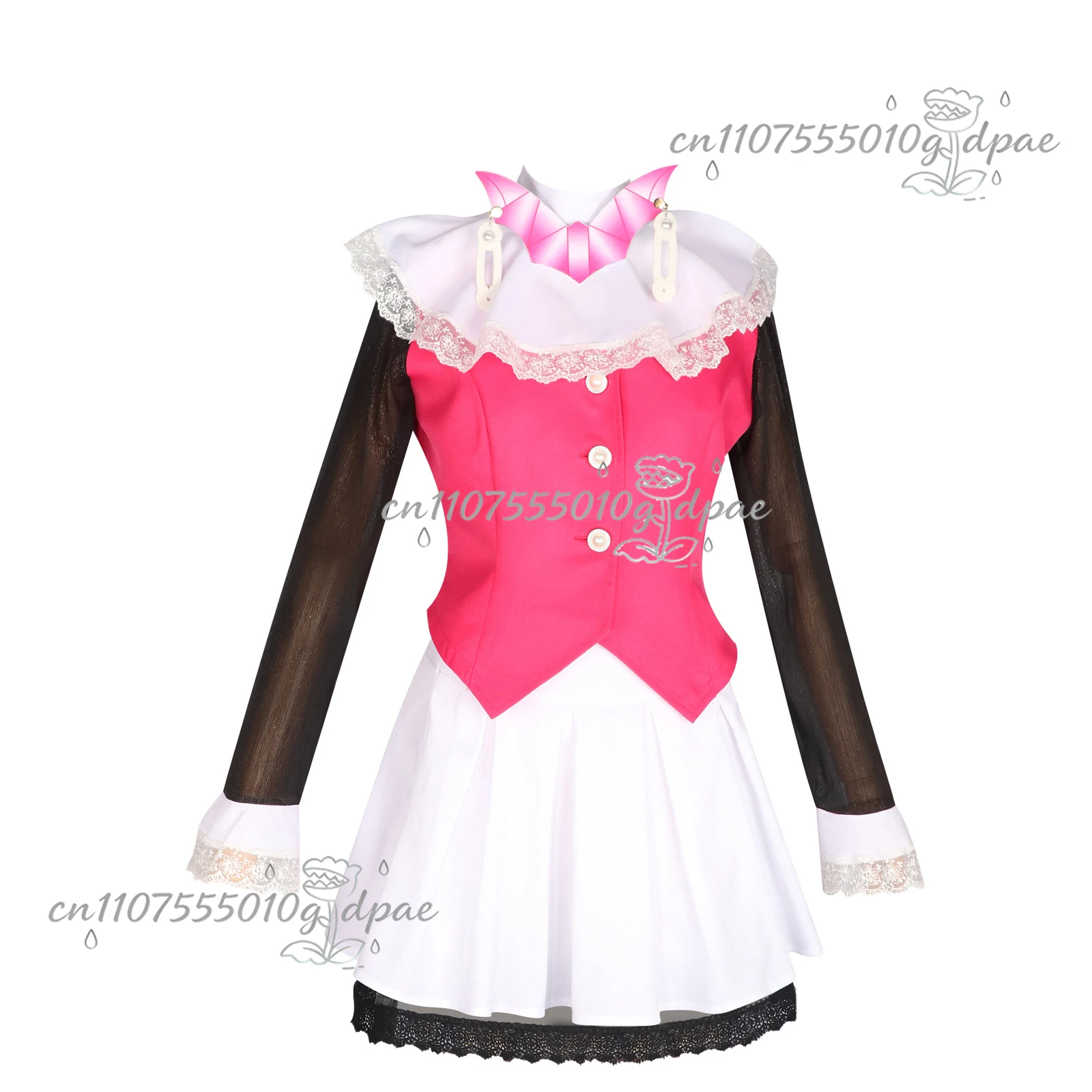 Фото Аниме Monster Fantasy High Draculaura Косплей Spectra Vondergeist Костюм Жилет Юбки Парик Комплект Вечерние Игровые Наряды для Женщин №1