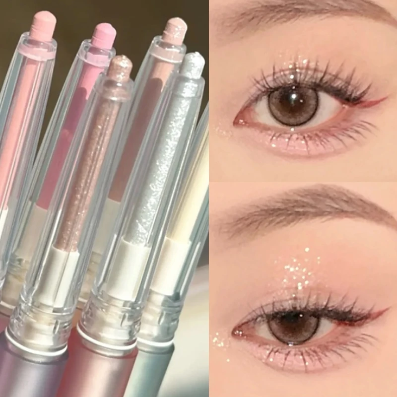 

Highlighter Eyeshadow Pen Lying Silkworm Pencil Longlasting Natural Matte Shimmer Eyeliner Eyelid Pearl Brighten Eye Makeup Tool