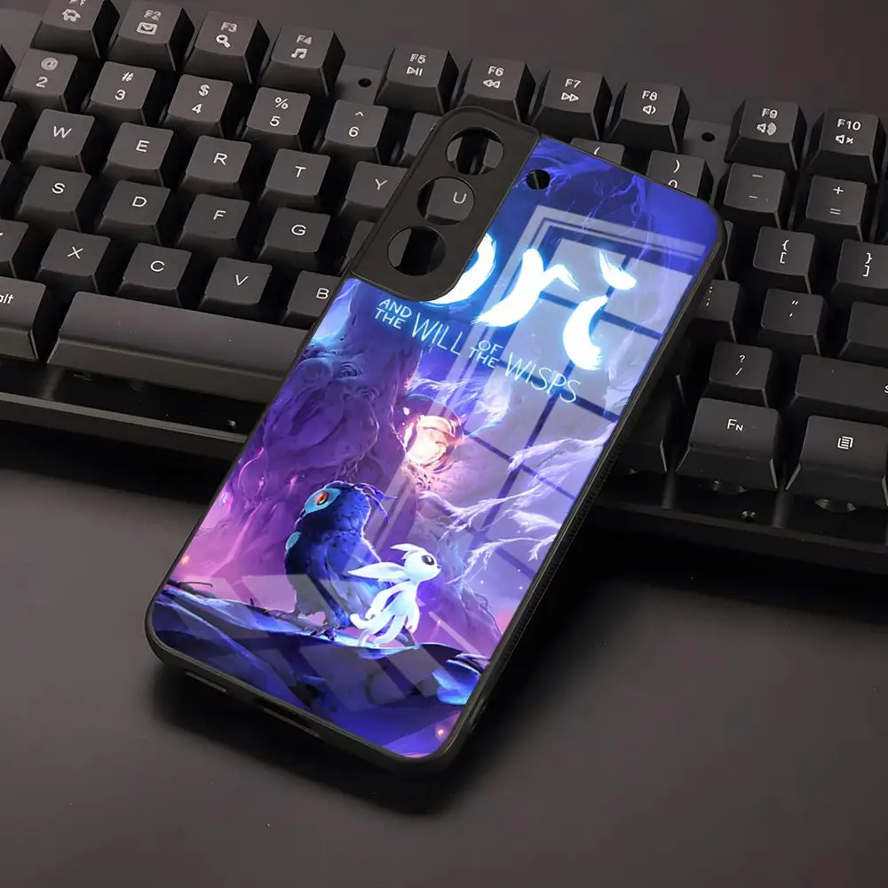 Чехол для телефона Ori And The Blind Forest Samsung S24 S23 S21 S20 A34 A54 A53 M54 Note 20 Ultra Plus 2024 стеклянный