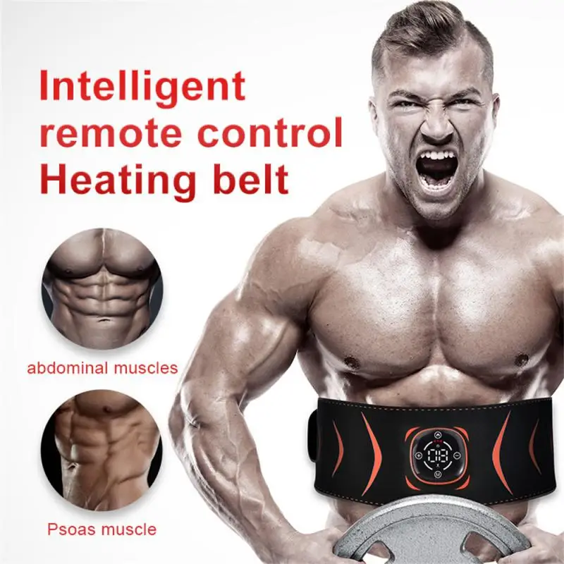 

Abdominal Muscle Patch Heating Massage Touch Screen Fat Throwing Machine Fat Reduction Remote Control Abdominal Fitness Device
