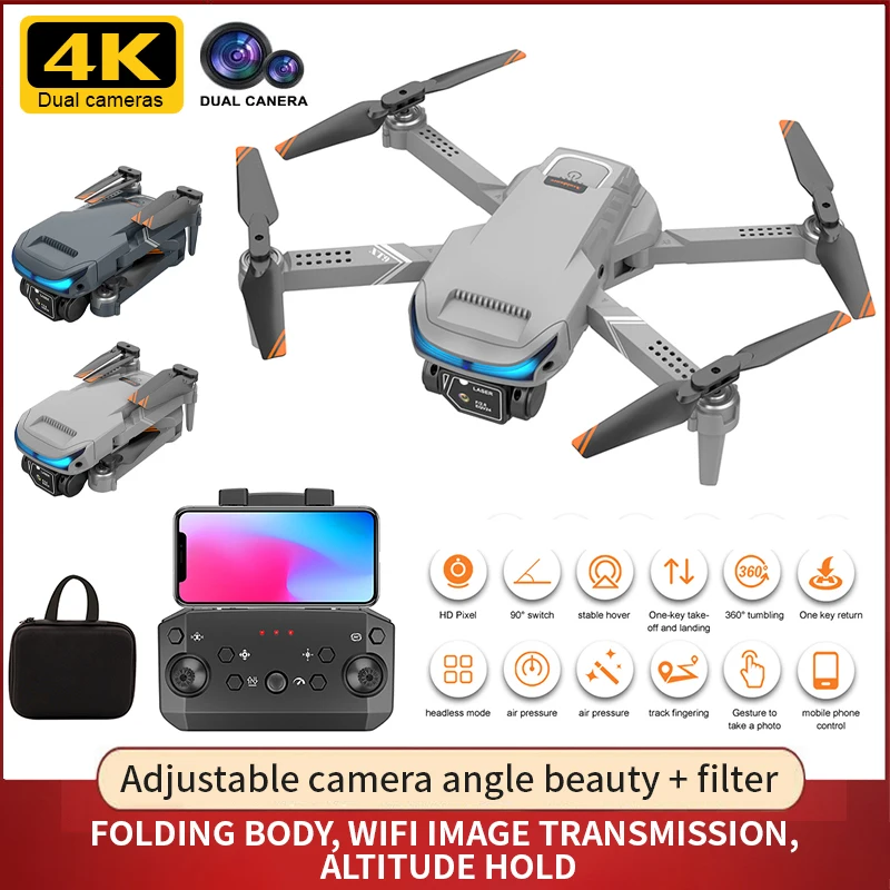 

2022 New XT9 Drone With Camera 4K HD Dual Profesional Quadcopter With 360 Obstacle Avoidance WiFi Mini Drone RC Quadcopter Toys