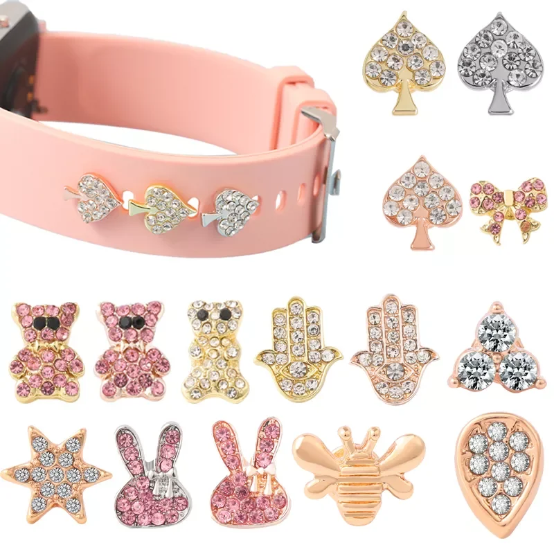 

Decorative Charms for Iwatch Strap Silicone Bracelet Metal Nails Jewelry Charm Stud Accessories for Apple Watch Band