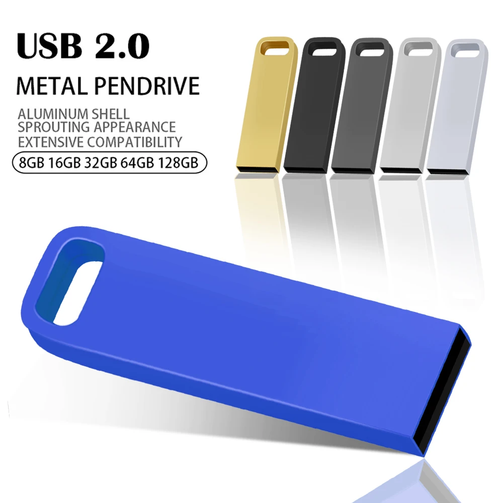 

High Speed 4GB 8GB Flash USB2.0 Pen Drive 64GB Metal Pendrive 32GB Cle Usb Flash Drives 16GB Waterproof Memoria Usb Stick