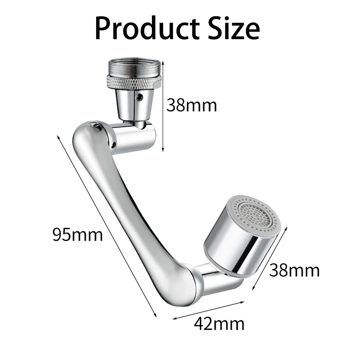 Универсальный поворотный распылитель для смесителя на 1080 ° насадка кухонного