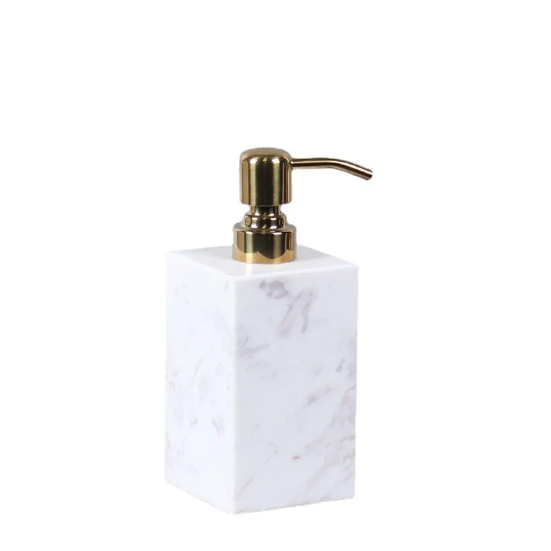Европейский стиль роскошная бутылка для мыла под мрамор прямоугольный поднос