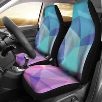 pink purple turquoise abstract art car seat covers pair 2 front seat covers car seat protector car accessories