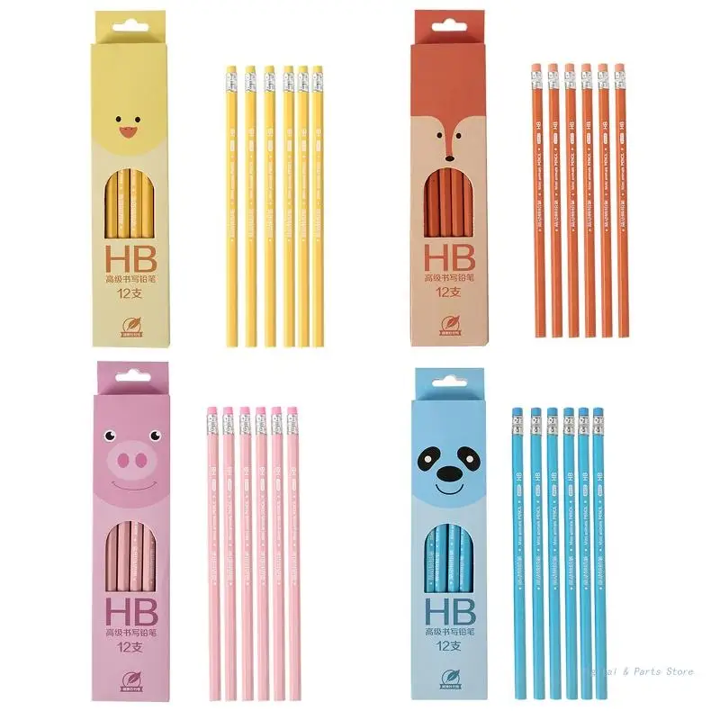 S With Erasers Premium Graphite Soft Hb Lead Stationery Gifts Set For Toddlers Students Drawing Writing