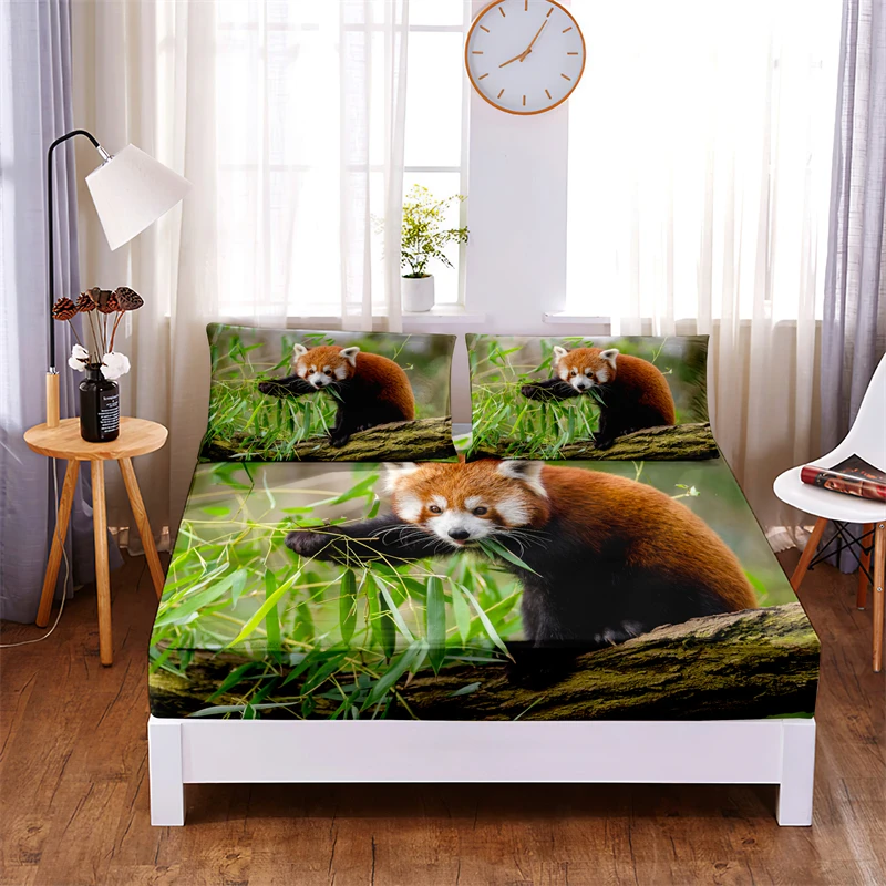 

Комплект постельного белья с изображением лесных животных, 3 шт.