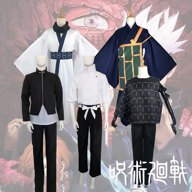 

Jujutsu Kaisen Mahito Okkotsu Yuta Yoshino Junpei Geto Suguru Nanami Kento Cosplay Costume Comic Con Party QiQi COS Store Set