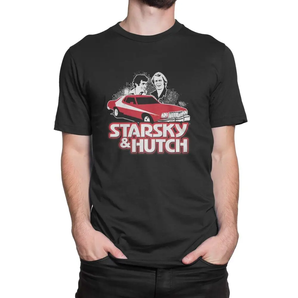 

Red Starsky & Hutch Men'S Black T-Shirt