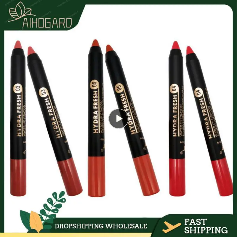 1 ~ 10 шт., 9 цветов, Красная губная помада, мягкая туманная губная помада, помада, ручка, косметика, лайнер, помада, ручка