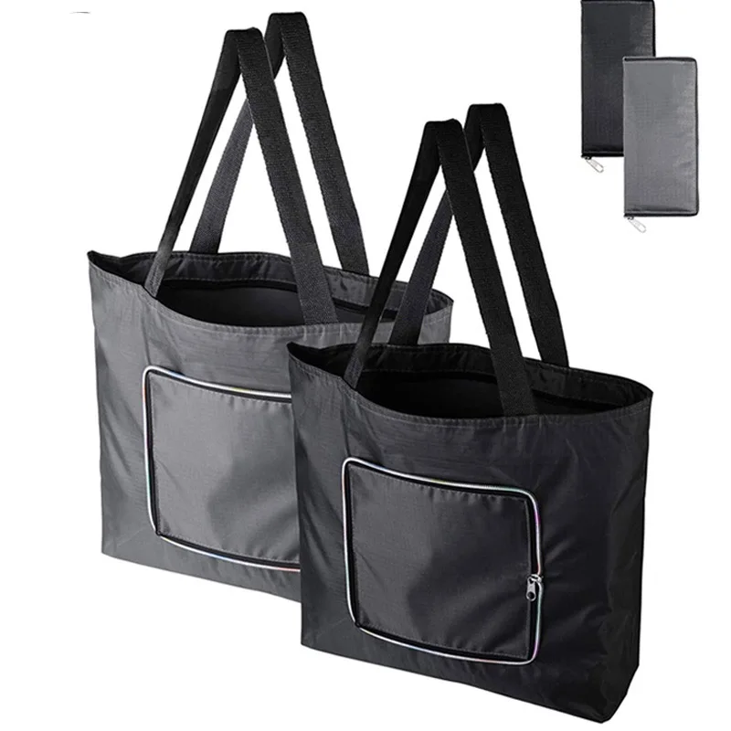 

Портативная Экологически чистая модная сумка-тоут, складные многоразовые сумки для покупок для продуктов, прочные дорожные сумки для легко...