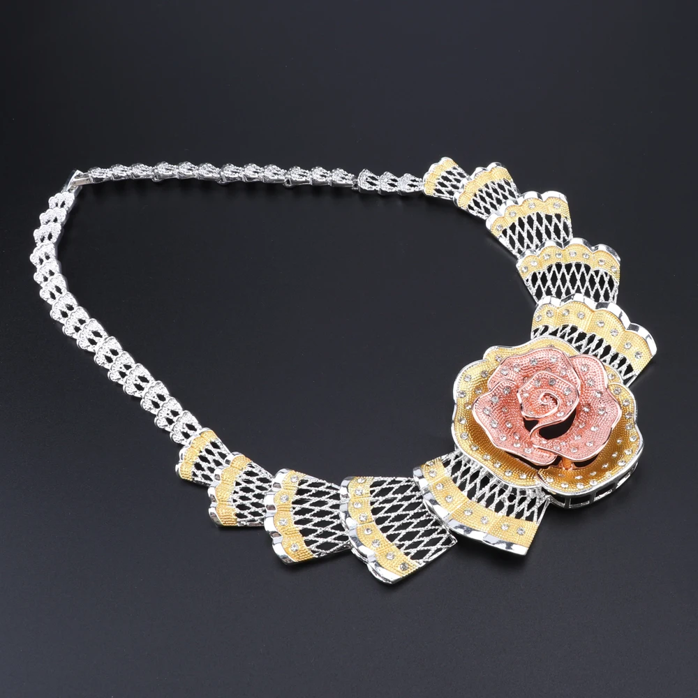 CYNTHIA новые модные Ювелирные наборы многоцветный Свадебный Кристалл Дубай