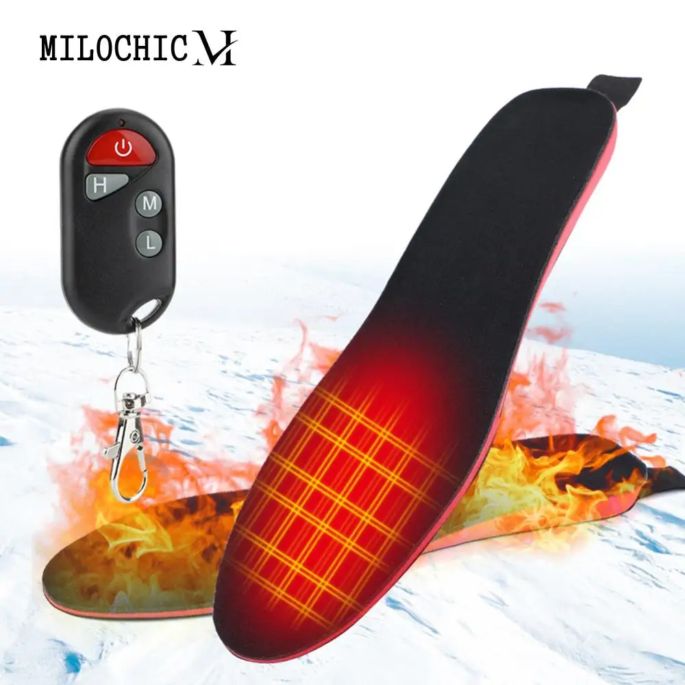 

Winter Electric Heated Insoles 3 Speed Temperature Electric Heated Shoes Pad Electrically Heating Insoles Feet Warm Sock Pad Mat