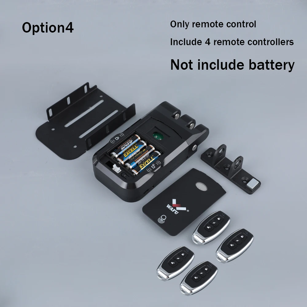 

Умный дверной замок WAFU, дистанционное управление, с поддержкой Bluetooth, Wi-Fi, с двойной батареей из цинкового сплава