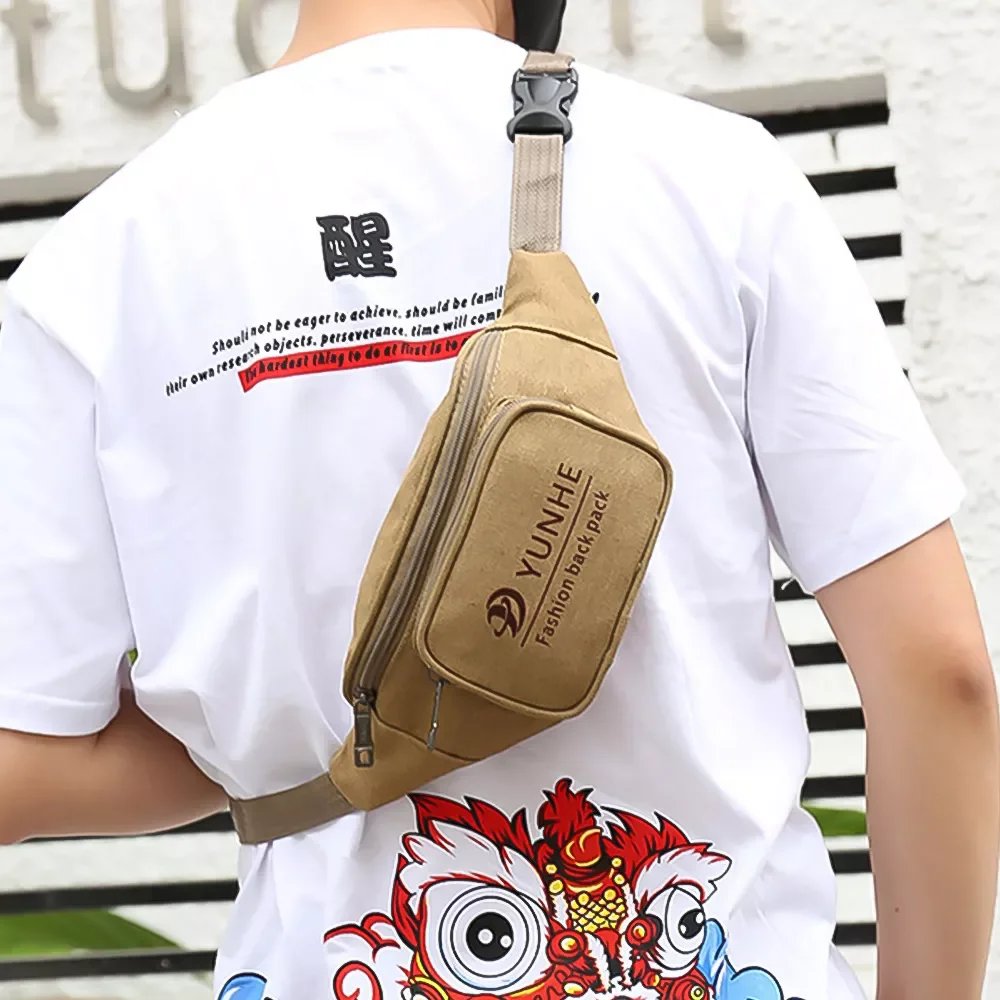 

and Women Waist Bag Fanny Pack Unisex Casual Pocket Outdoor Sports Waist Packs Small Zipper Chest Bag Belt Pouch