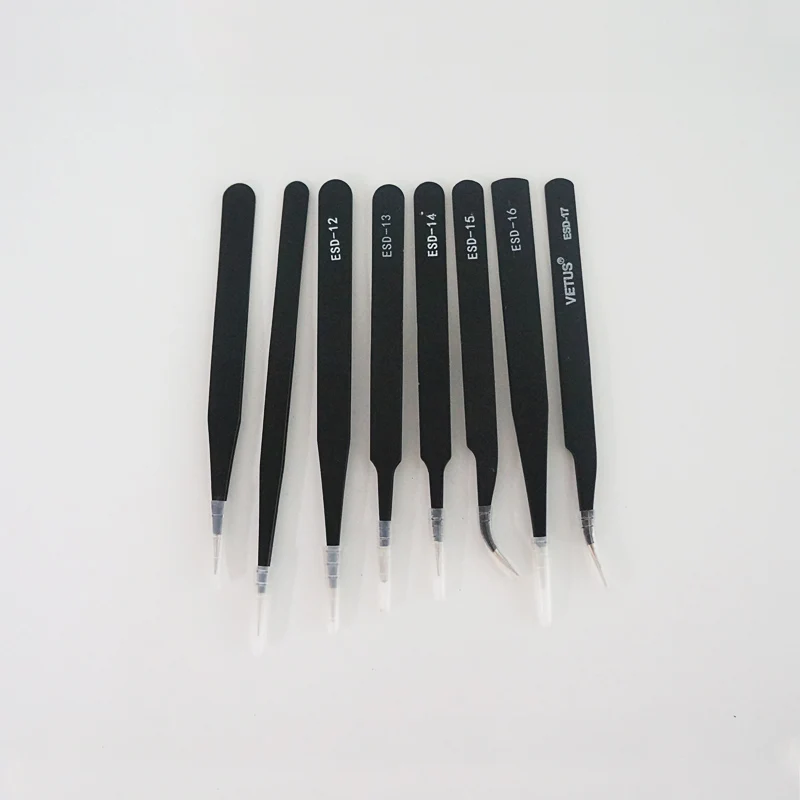 

VETUS BGA точный ESC Антистатический пинцет из нержавеющей стали SMD переработанные паяльные ручные инструменты