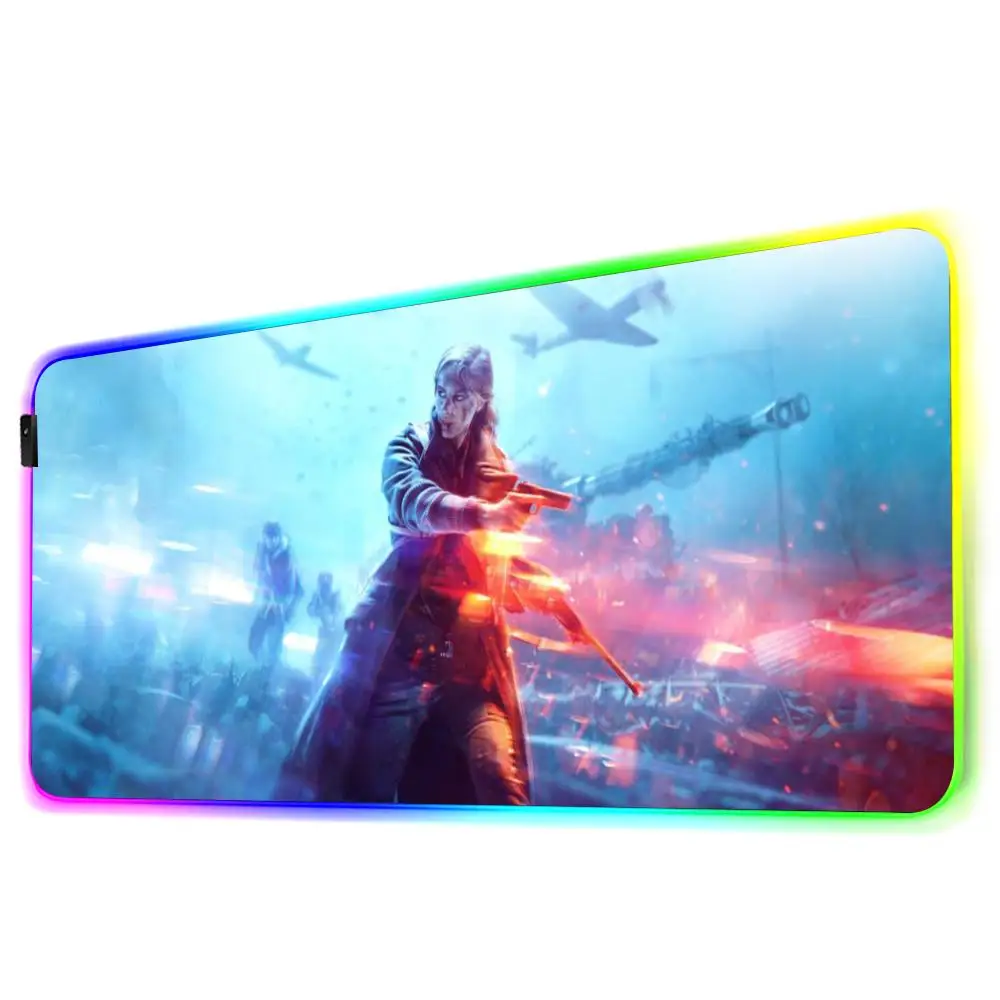 Коврик для мыши Battlefield XXL RGB коврик Kawaii игровые аксессуары компьютерная