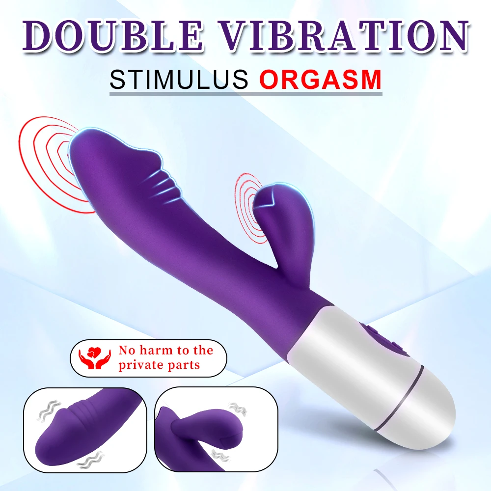 Вибратор-Кролик для точки G секс-игрушка женщин фаллоимитатор массажер клитора