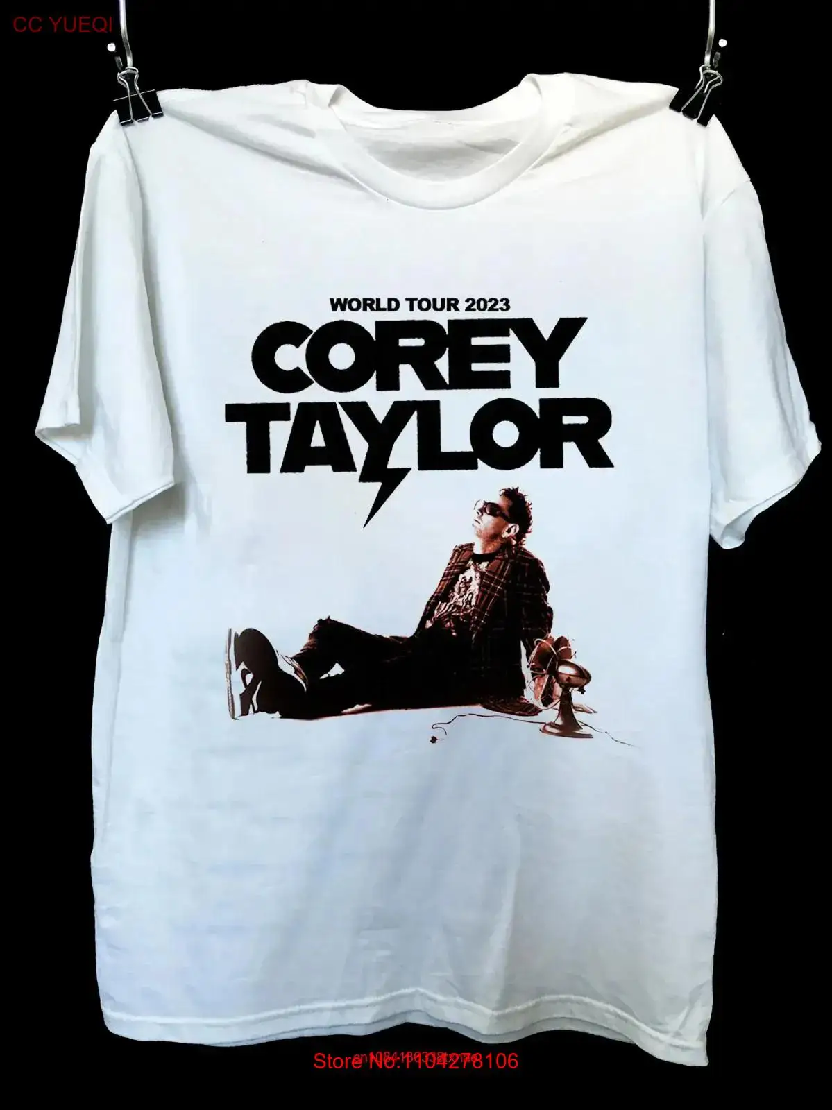 Rare Corey Taylor Tour 2023 For Fan White S 2345XL T shirt BC3433 long or short sleeves