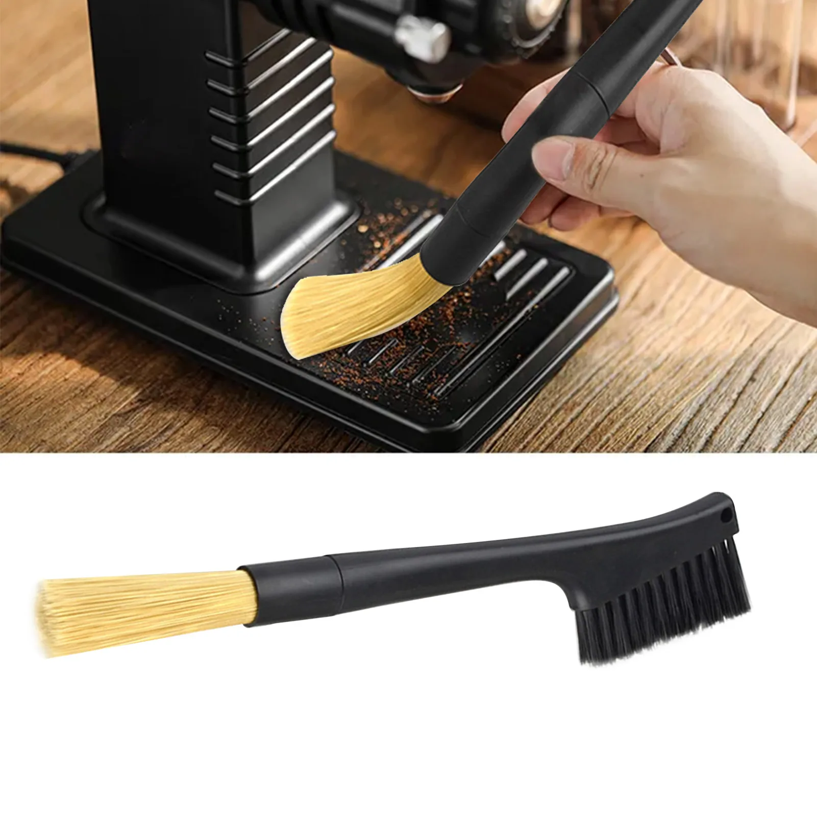 

Coffee Grinder Cleaning Brush Double Head Coffee Grinder Cleaning Brush Professional Brush For Bean Grain Coffee Tool Barista