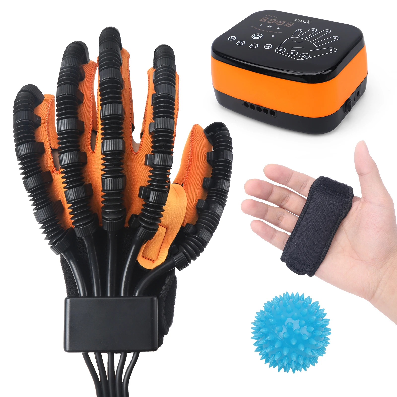 

Upgraded Version Rehabilitation Robot Glove, Stroke Recovery Equipment for Home Gifts for Left Hand