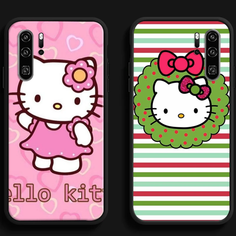 

Christmas Hello Kitty Phone Cases For Huawei Honor Y6 Y7 2019 Y9 2018 Y9 Prime 2019 Y9 2019 Y9A Soft TPU Coque