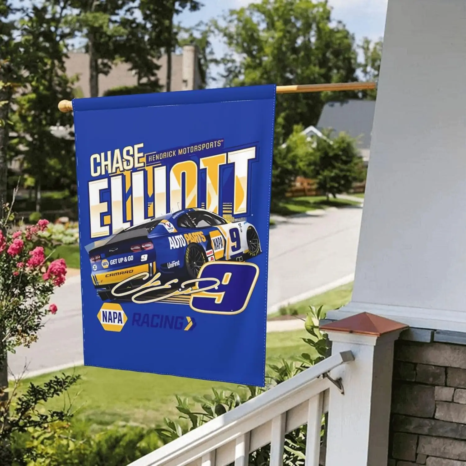 Садовый флаг Chase Elliott 9 двусторонняя печать декоративный двор баннер праздничная