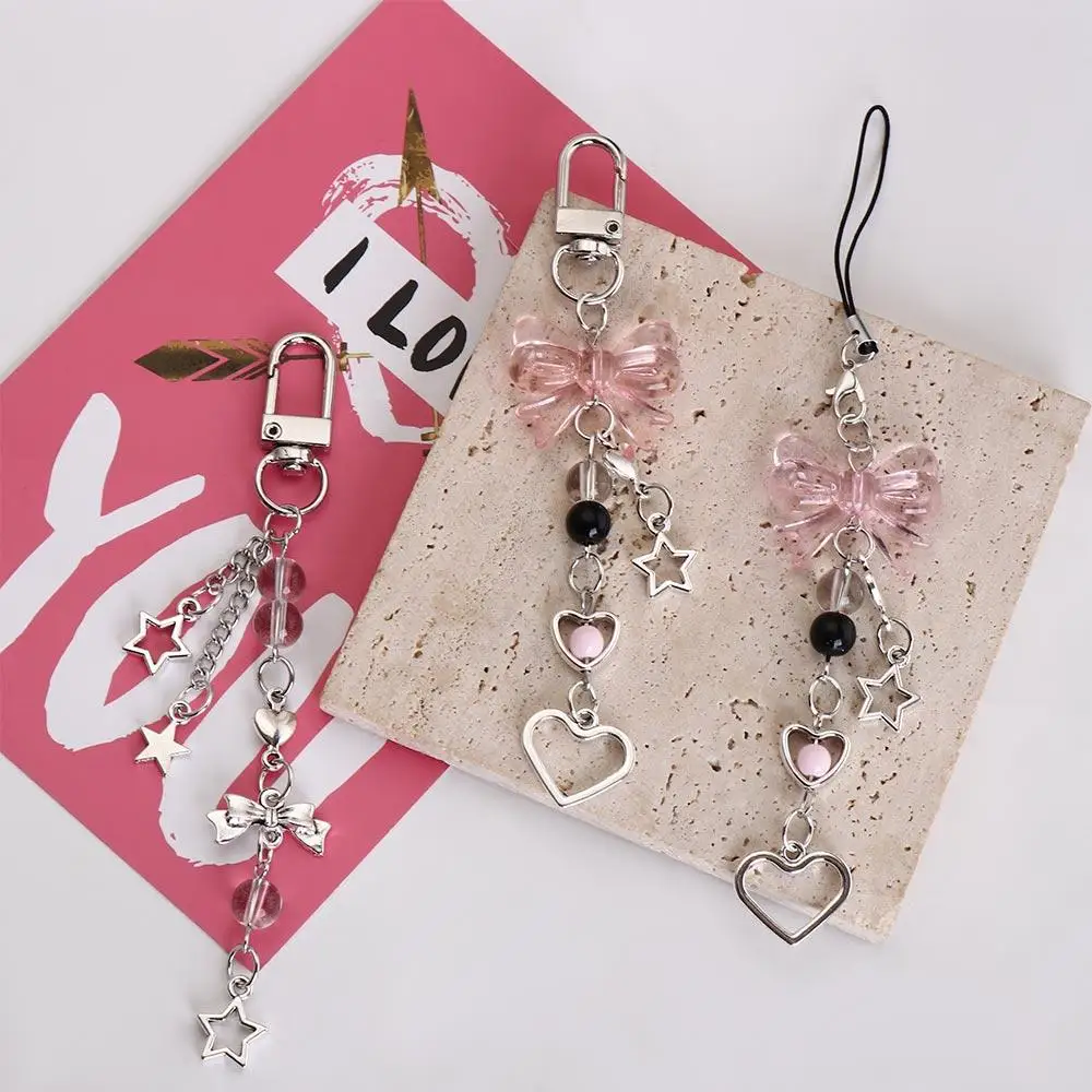 Ремешок из бисера с жемчугом и бусинами подвесной ремешок для телефона бантом