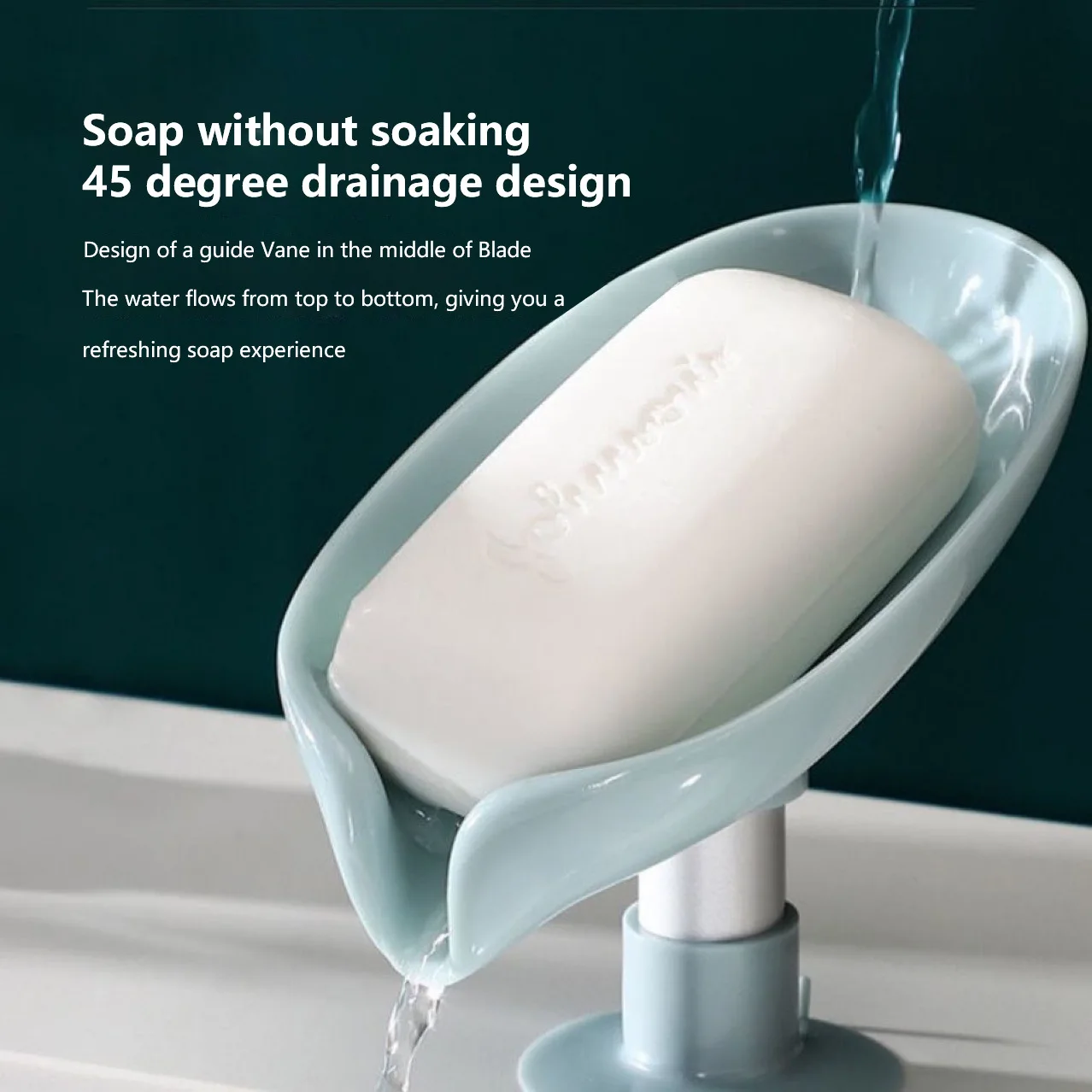 

Soap Box Creative Draining Soap Storage Rack Punch-Free Suction Cup Personalized Cute Household Shelf Bathroom Artifact