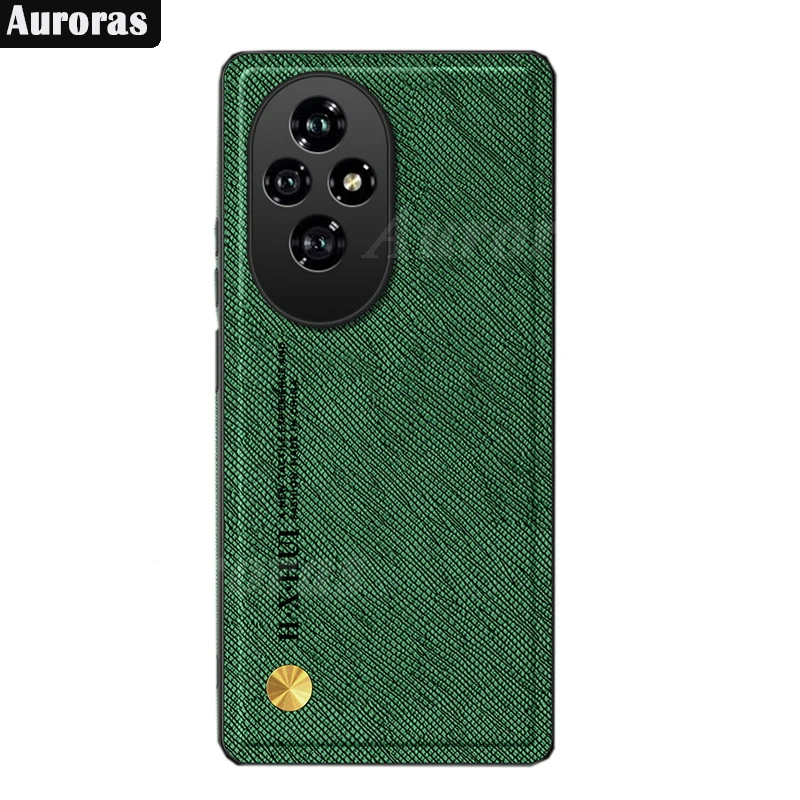 Auroras для Honor 200 Pro чехол Магнитная пластина кожаная Текстура силиконовый мягкий 100