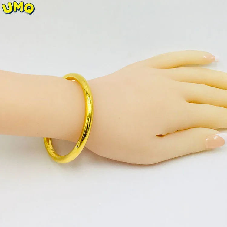 

Женский Гладкий Браслет из золота 24 К, 24 К, 18 к