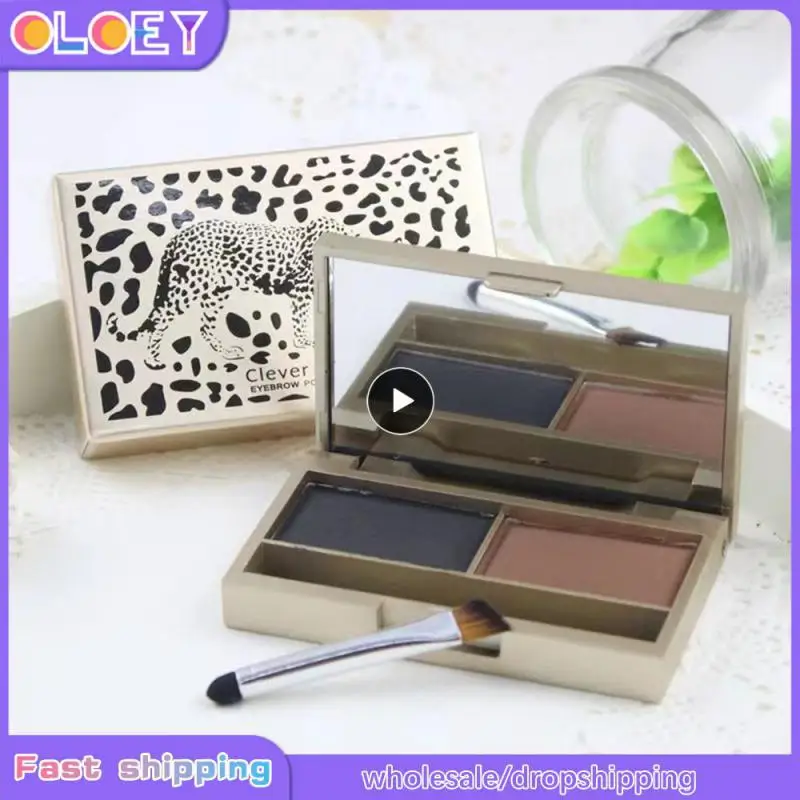 

Matte Eyebrow Powder Double Color Three Dimensional Eyebrow Powder Waterproof Eyebrow Powder Leopard Shining