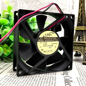New CPU Cooling Fan for ADDA AD0824UB-A71GL DC 24V 0.56A 6.24W Bearing Fan 8025 80X80X25mm