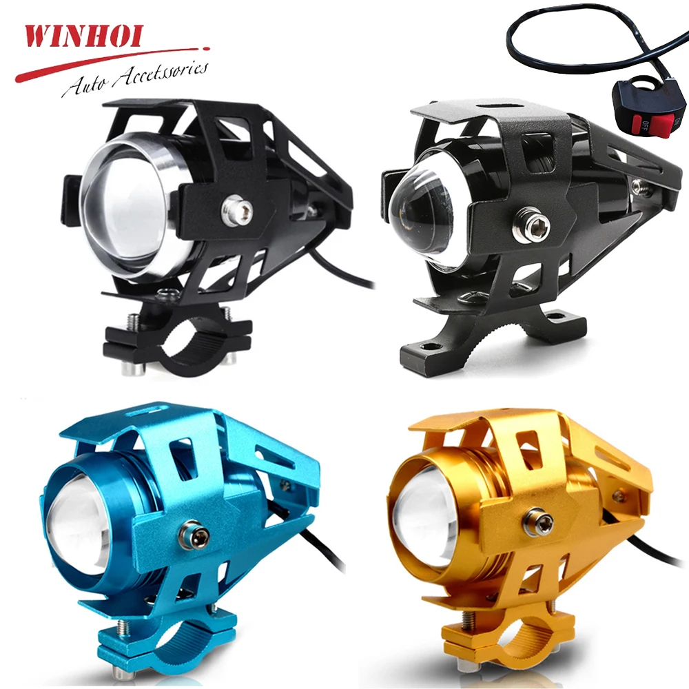 

Светодиодный мотоциклетсветильник 125 Вт, противотумансветильник дополнительный прожектор для мотоцикла, лампа-вспышка с ближним/дальним с...