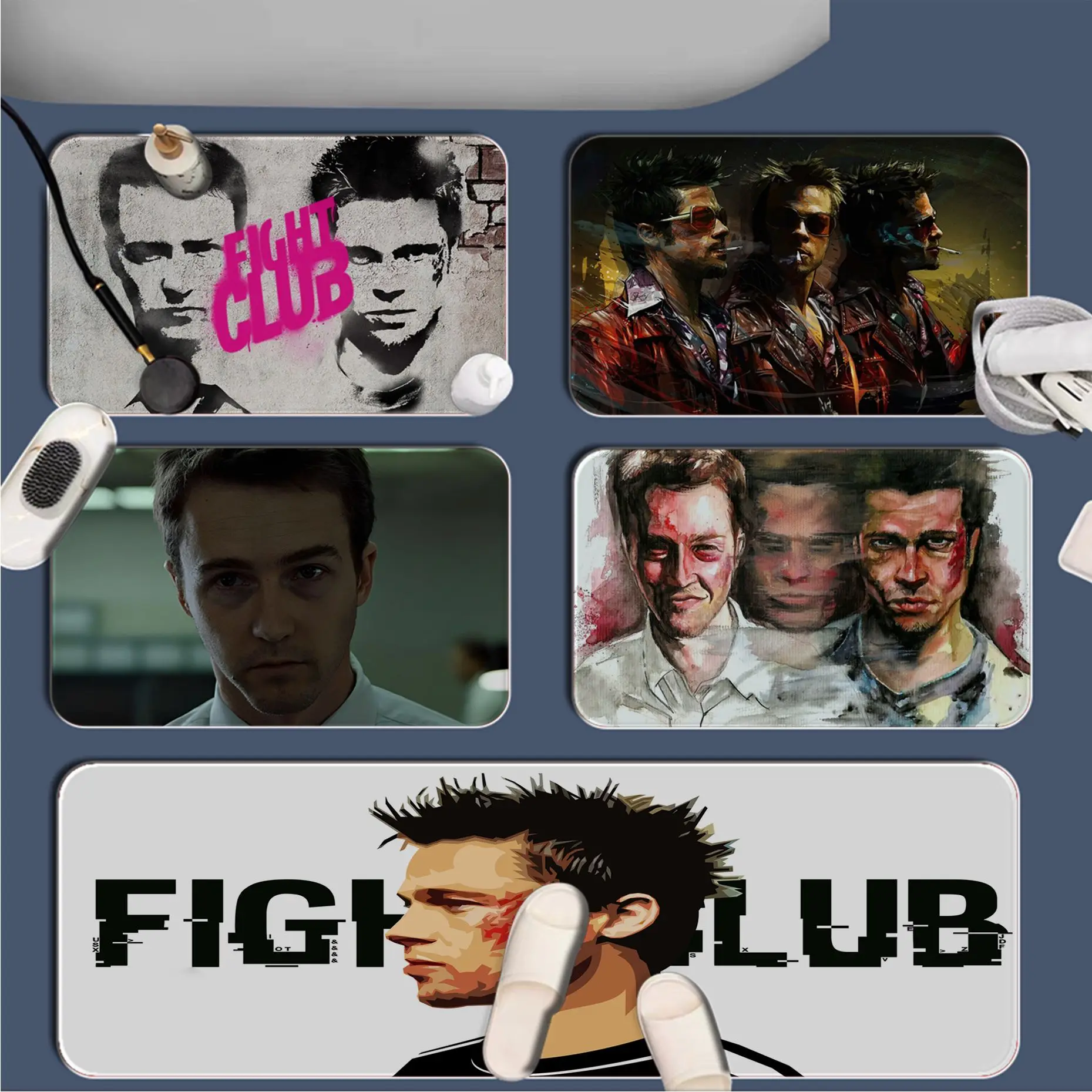 

Fight Club Movie Kitchen Mat Rectangle Anti-slip Home Soft Badmat Front Door Indoor Outdoor Mat Doormat Area Rug