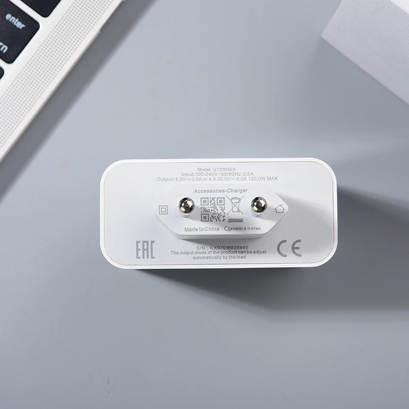 Infinix 120 Вт Hyper Charger EU Plug Адаптер питания для быстрой зарядки 100 см USB-кабель типа C Note