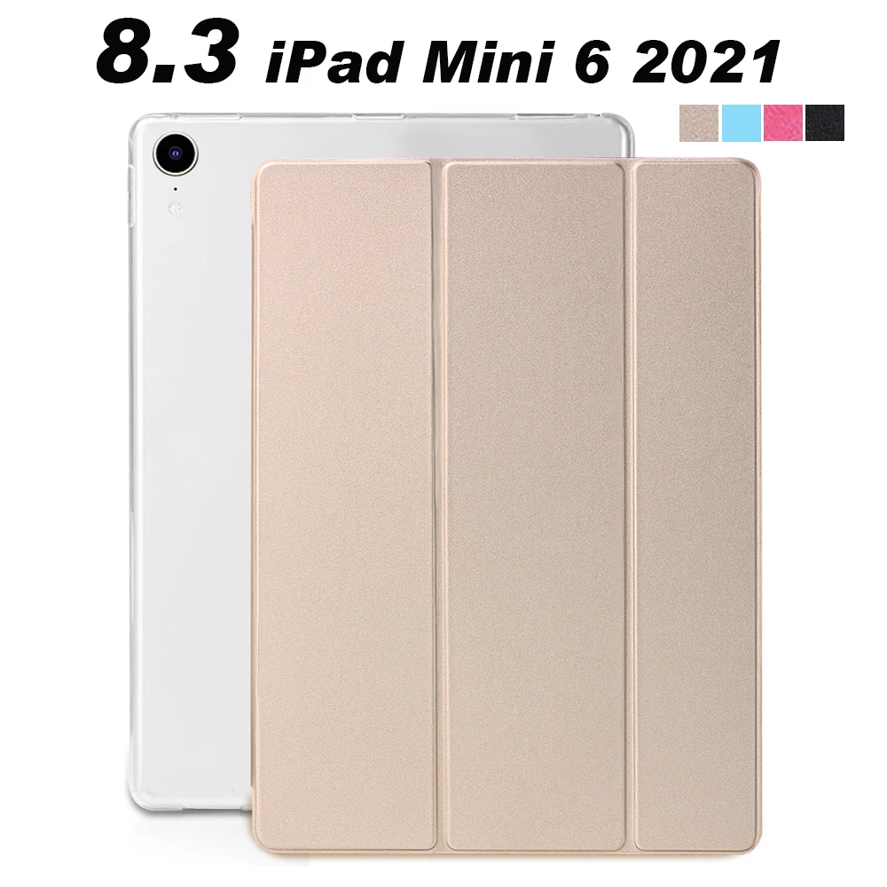 

Case for Apple IPad Mini 6 2021 8.3'' Cover Stand Cover PU Leather Tri-fold Tablet Funda for IPad 6th Generation A2568 8.3 Inch