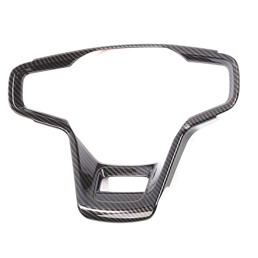 

Steering Wheel Decoration Cover Trim Stickers for Ford Bronco 2021 2022 Interior Accessories, ABS Carbon Fiber