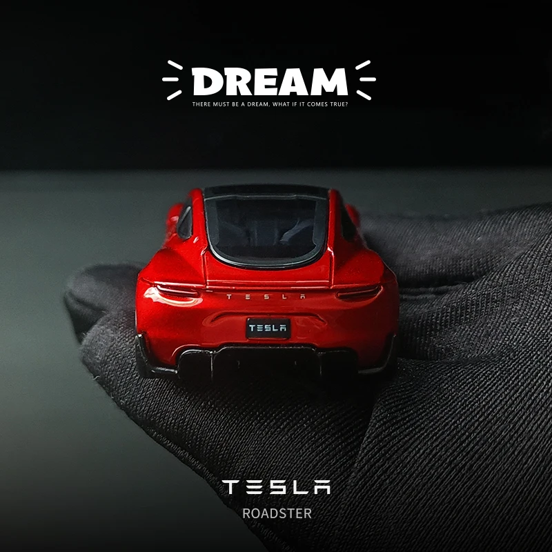 Модель автомобиля Tesla Dream Roadster из металлического сплава модель игрушечного