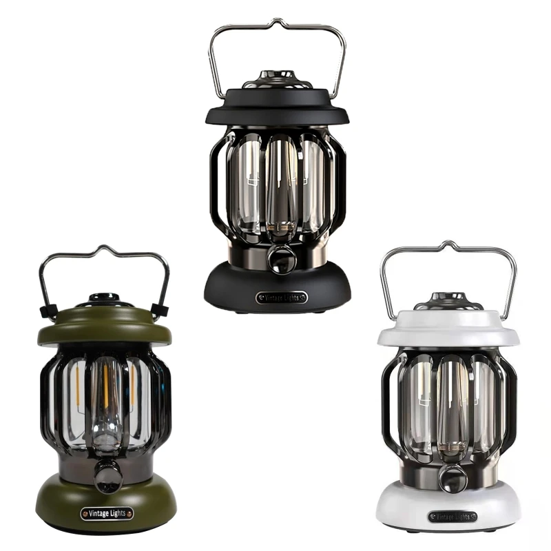 

Portable LED Lantern Hanging Tent Lamp Retro Night Light for Bedroom Camping Drop Shipping
