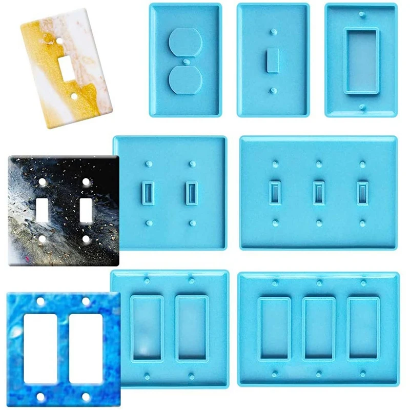 

Light Switch Cover Resin Molds,Switch Socket Panel Plaster Mold For Epoxy Resin,Switch Socket Panel Epoxy Molds For DIY