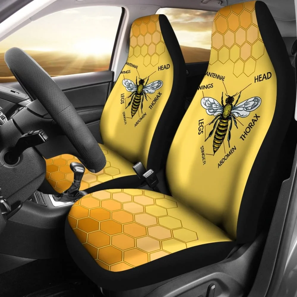 

Honey Bee Car Seat Covers 094209,Pack of 2 Universal Front Seat Protective Cover