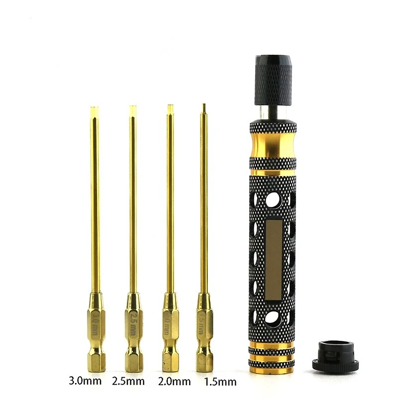 

Hexagonal screwdriver screwdriver set 1.5mm 2.0mm 2.5mm 3.0mm hexagonal tool kit, used for RC parts of aircraft, cars, ships