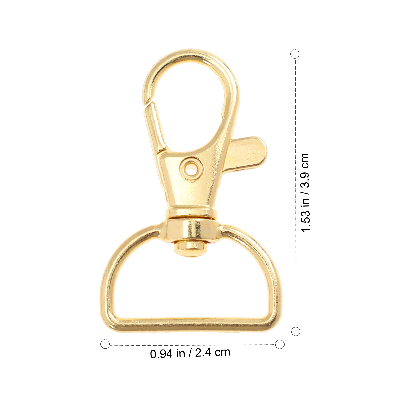 35 шт. брелок с пряжкой-лобстером металлическая застежка-крючок D-образное кольцо