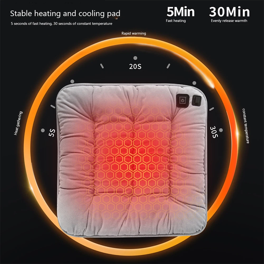 

Thickening Electric Heating Pad Household Supplies Graphene Winter Warmer Mat Soft Skin Friendly USB Charging for Home Office