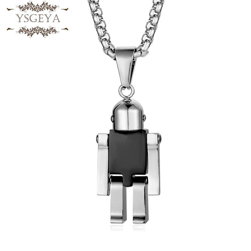 

Трендовые Подвески YSGEYA в стиле хип-хоп для ожерелья с роботом (ожерелье не входит в комплект) Kpop из титановой стали корейские модные товары Б...