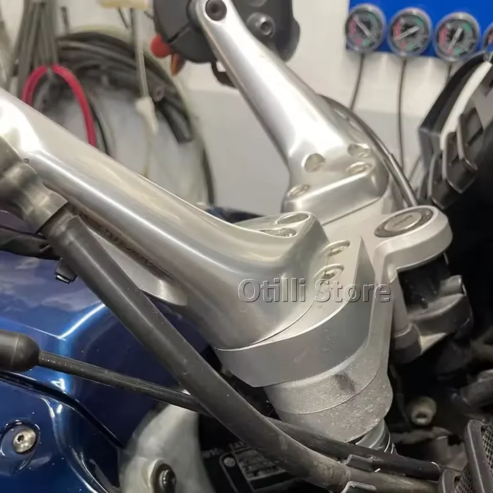 Фото Серебряная подставка руля для BMW R1200RT R1150RT R1100RT R1100R R1150R R 1100 1150 1200 RT R, аксессуары для мотоциклов, запчасти №5